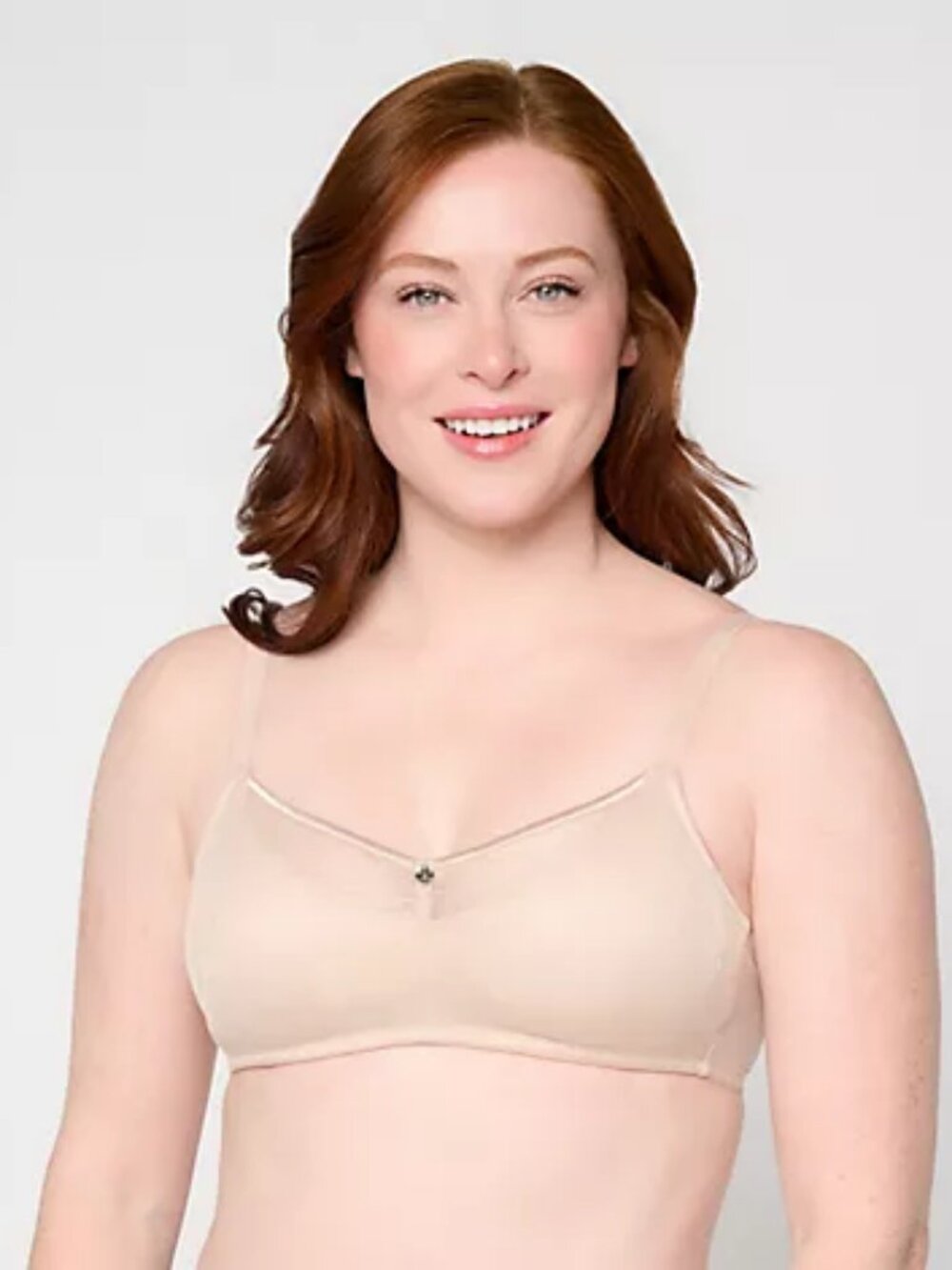 Breezies Fan Lace Unlined Underwire Bra, Biege Sz a71664
